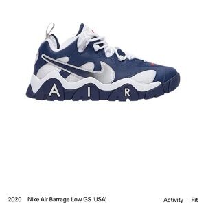 NIKE Air Barrage Low ‘USA’ Sneakers - Youth size 5